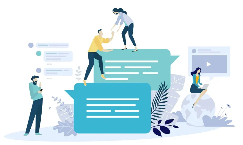 Medical practice reputation management team discussion